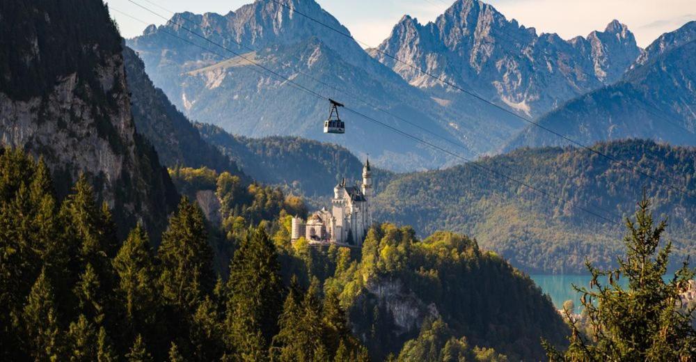 23 Neu Erbaute Ferienwohnung Mit Schloss- Und Panoramablick Halblech Exteriér fotografie