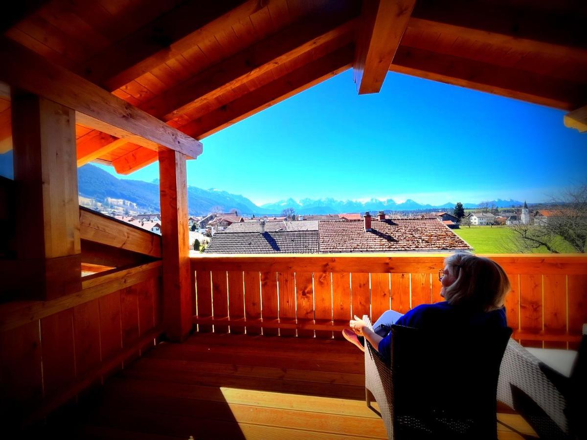 23 Neu Erbaute Ferienwohnung Mit Schloss- Und Panoramablick Halblech Exteriér fotografie